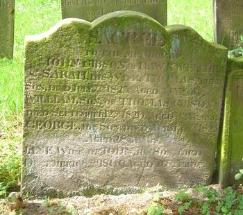 John Gibson gravestone